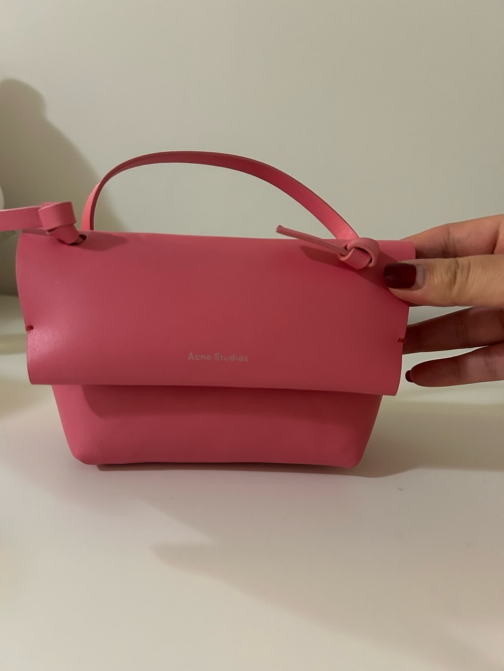 Authentic Acne Studio Pink Mini crossbody Bag